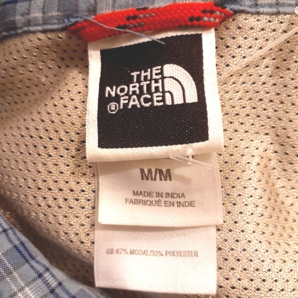 3 for $25 Sales Deal- The North Face Check Blue Shirt, Size M - Picture 14 of 16